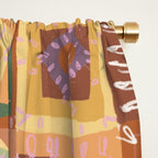 Brown Crochet Patchwork Window Curtain Gallery Image 2