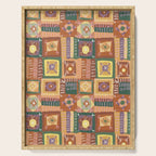 Brown Crochet Patchwork Serving Tray Gallery Image 1