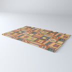 Brown Crochet Patchwork Rug Gallery Image 3