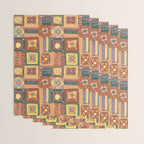 Brown Crochet Patchwork Wrapping Paper Gallery Image 3