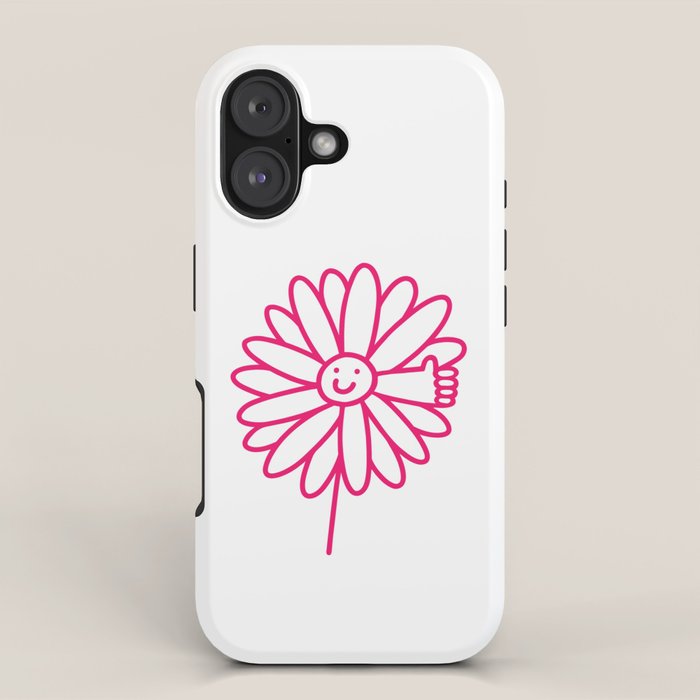 Flower Thumbs Up iPhone Case