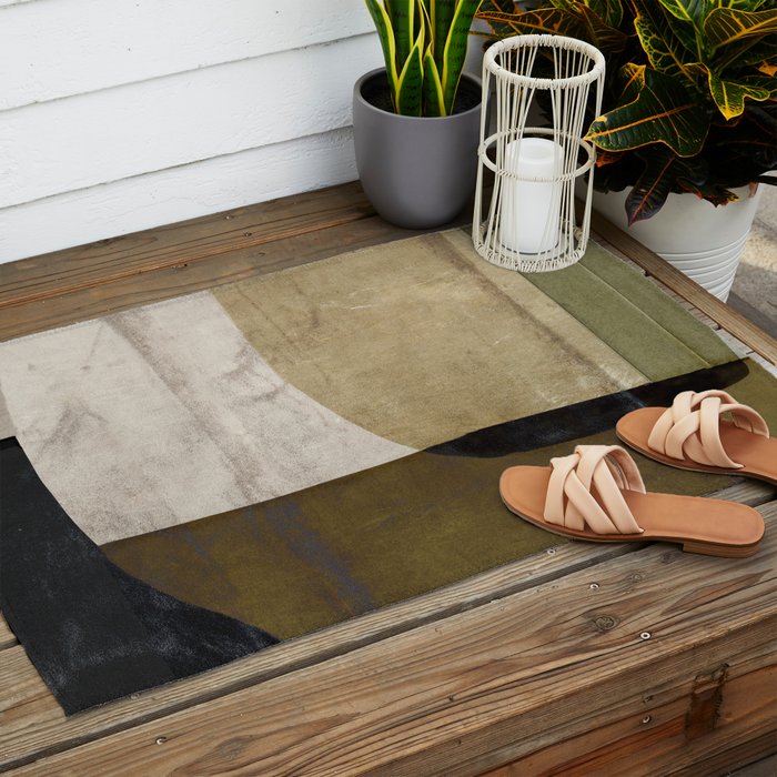 Natural Abstract Outdoor Rug Gallery Image 2