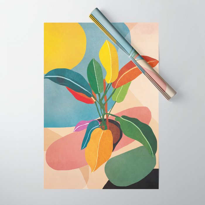 Colorful Branching Out 38 Wrapping Paper Gallery Image 1