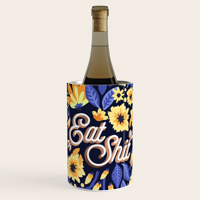 Eat Shit - Yellow & Slate Wine Chiller Gallery Image 1