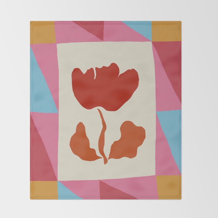 Bloom boom circus Throw Blanket Gallery Image 2