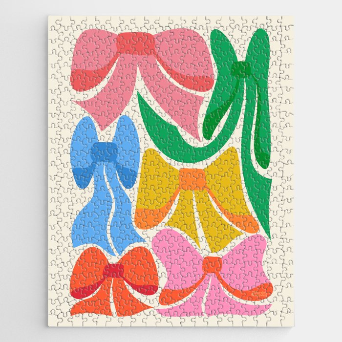 RainBows - Bright Multi Retro Rainbow Bows Jigsaw Puzzle Gallery Image 1