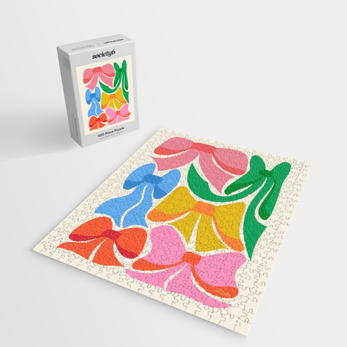 RainBows - Bright Multi Retro Rainbow Bows Jigsaw Puzzle Gallery Image 2