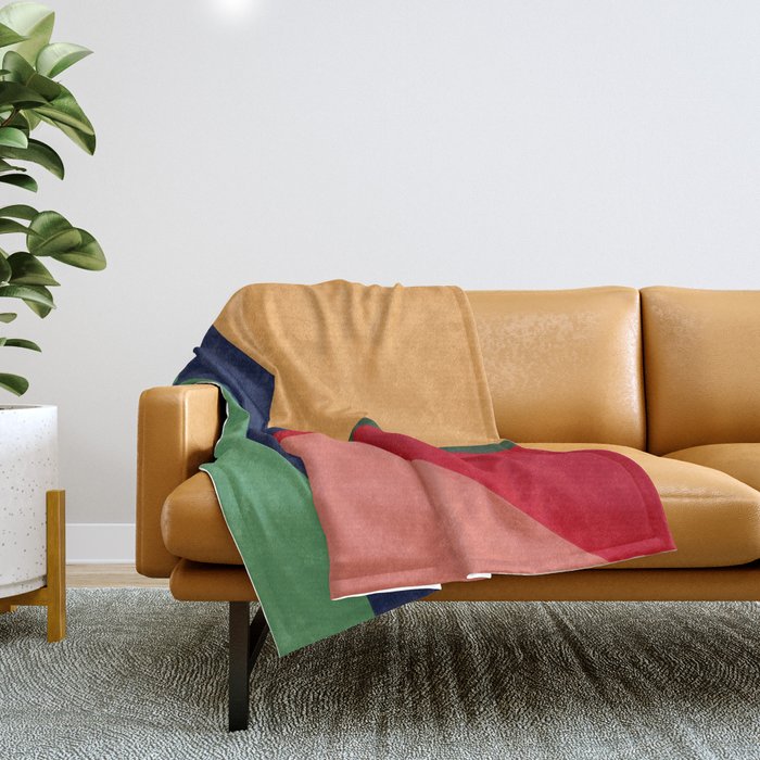 Minimal Geometric Abstraction 97 Throw Blanket Gallery Image 1