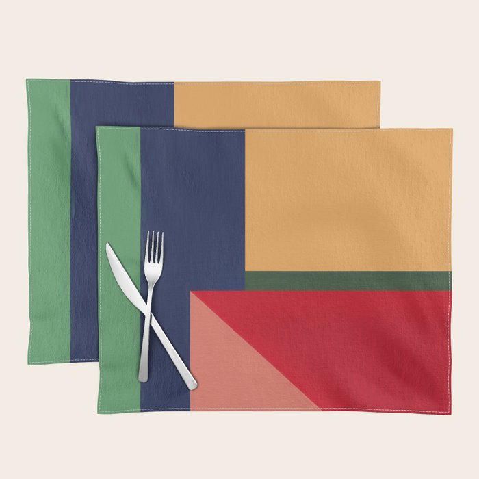 Minimal Geometric Abstraction 97 Placemat Gallery Image 1