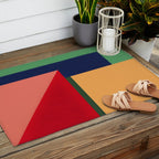 Minimal Geometric Abstraction 97 Outdoor Rug Gallery Image 2