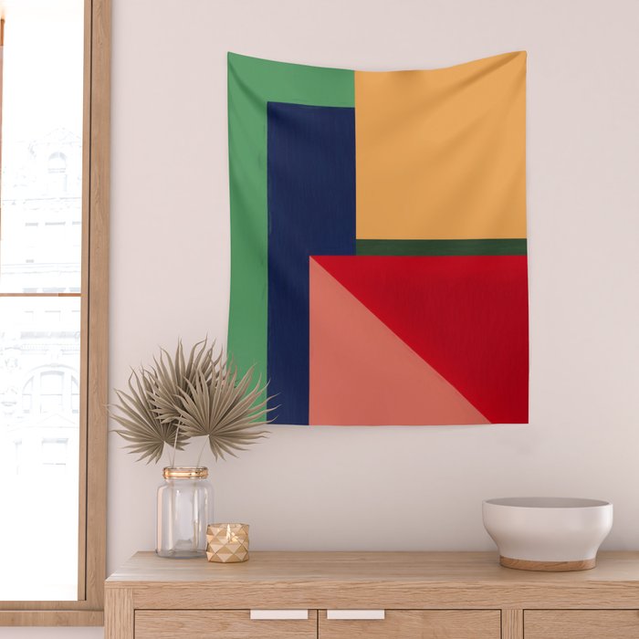 Minimal Geometric Abstraction 97 Wall Tapestry Gallery Image 2