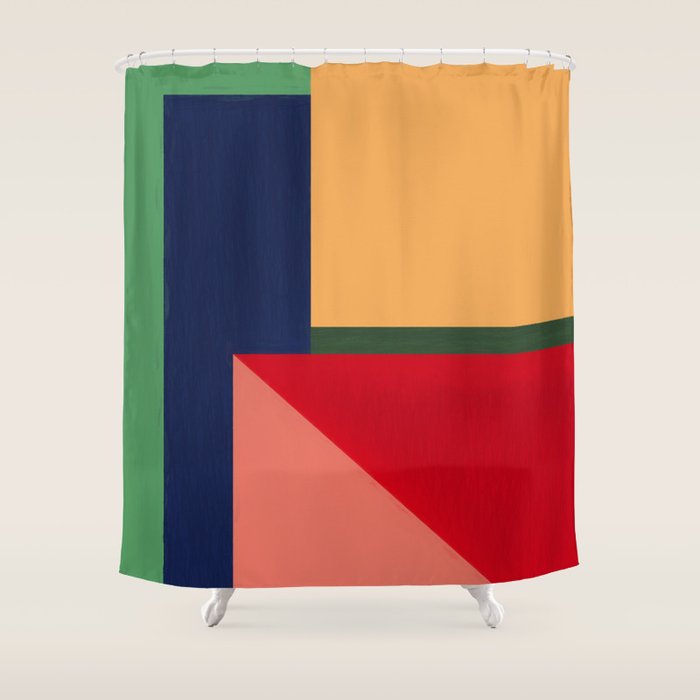 Minimal Geometric Abstraction 97 Shower Curtain Gallery Image 1