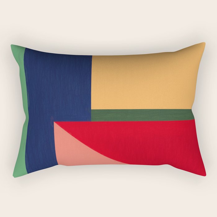 Minimal Geometric Abstraction 97 Rectangular Pillow Gallery Image 2