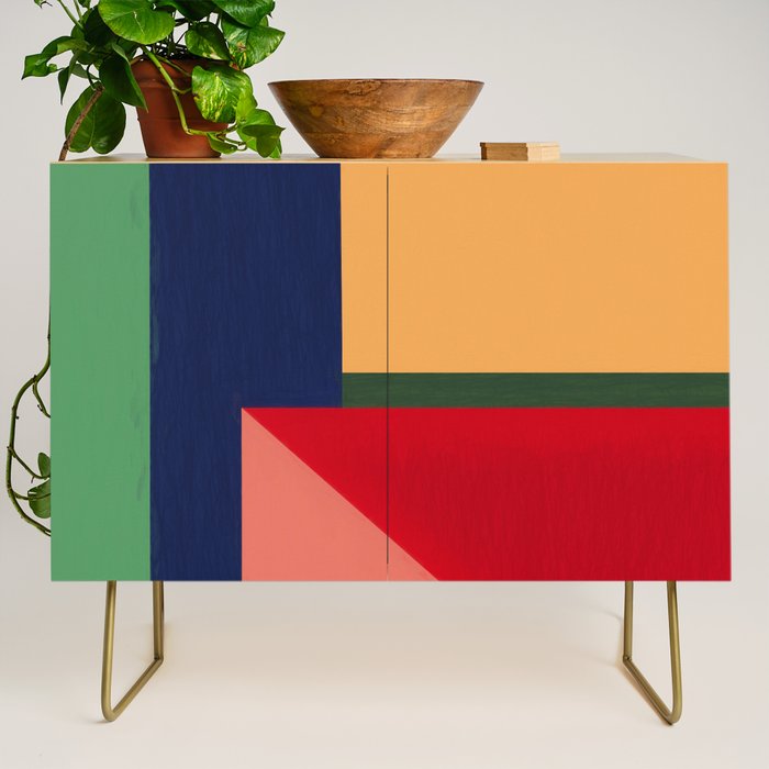 Minimal Geometric Abstraction 97 Credenza Gallery Image 1