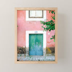 Colorful door in Lisbon Portugal | Fine art travel photography print Mini Art Print Gallery Image 1