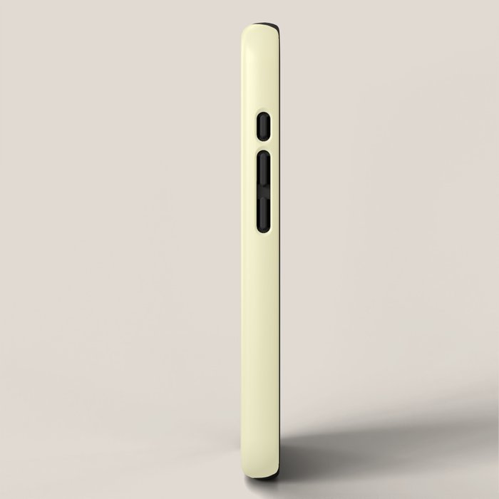 Pastel Lemon Yellow Pale Soft Meringue Yellow iPhone Case Gallery Image 2