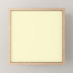 Pastel Lemon Yellow Pale Soft Meringue Yellow Mini Art Print Gallery Image 1