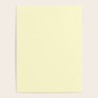 Pastel Lemon Yellow Pale Soft Meringue Yellow Poster Gallery Image 4