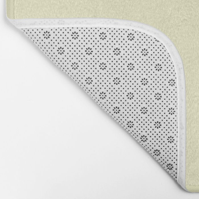 Pastel Lemon Yellow Pale Soft Meringue Yellow Bath Mat Gallery Image 2