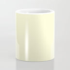 Pastel Lemon Yellow Pale Soft Meringue Yellow Coffee Mug Gallery Image 4