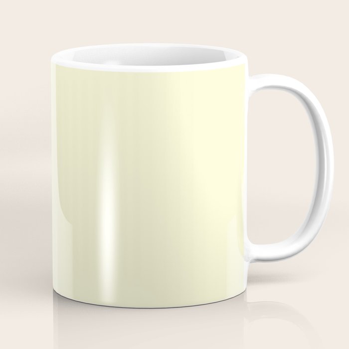 Pastel Lemon Yellow Pale Soft Meringue Yellow Coffee Mug Gallery Image 1