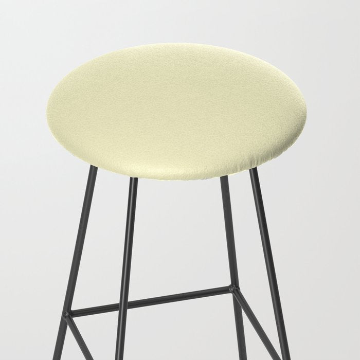 Pastel Lemon Yellow Pale Soft Meringue Yellow Stool Gallery Image 2