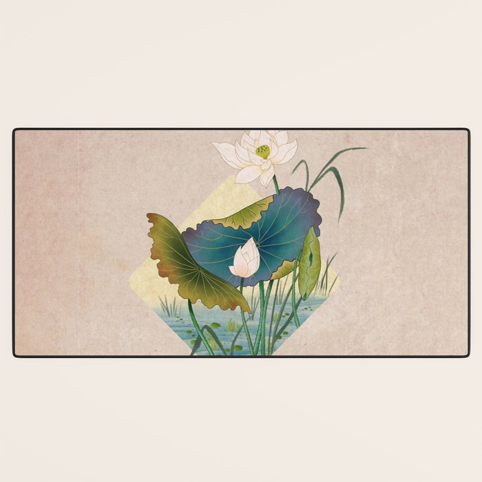 lotursflowers C : Minhwa-Korean traditional/folk art Desk Mat Gallery Image 3