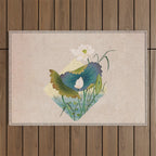 lotursflowers C : Minhwa-Korean traditional/folk art Outdoor Rug Gallery Image 1