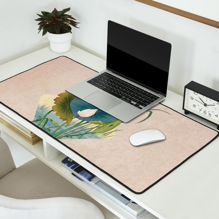 lotursflowers C : Minhwa-Korean traditional/folk art Desk Mat Gallery Image 2