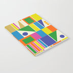Colorful Geometric Mid Century Modtastic Retro Pattern Notebook Gallery Image 2