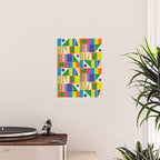 Colorful Geometric Mid Century Modtastic Retro Pattern Poster Gallery Image 2