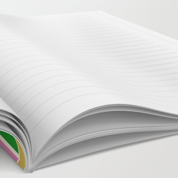 Colorful Geometric Mid Century Modtastic Retro Pattern Notebook Gallery Image 2