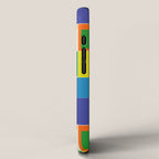 Colorful Geometric Mid Century Modtastic Retro Pattern iPhone Case Gallery Image 2
