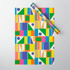 Colorful Geometric Mid Century Modtastic Retro Pattern Wrapping Paper Gallery Image 1