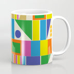 Colorful Geometric Mid Century Modtastic Retro Pattern Coffee Mug Gallery Image 1