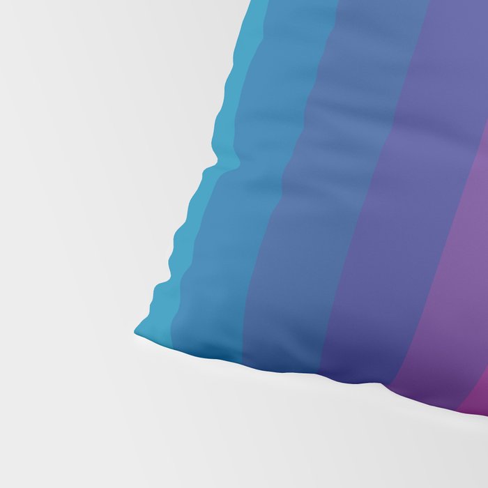  Classic 70s Vintage Style Retro Stripes - Funky Rainbow Pillow Sham Gallery Image 4