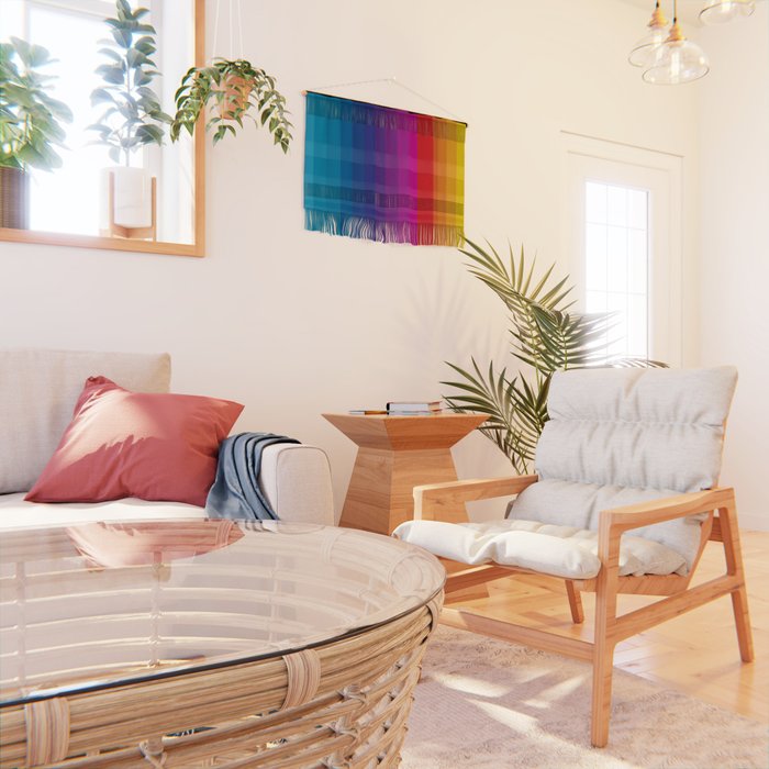  Classic 70s Vintage Style Retro Stripes - Funky Rainbow Wall Hanging Gallery Image 2