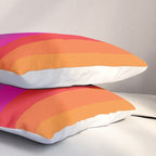  Classic 70s Vintage Style Retro Stripes - Funky Rainbow Pillow Sham Gallery Image 3