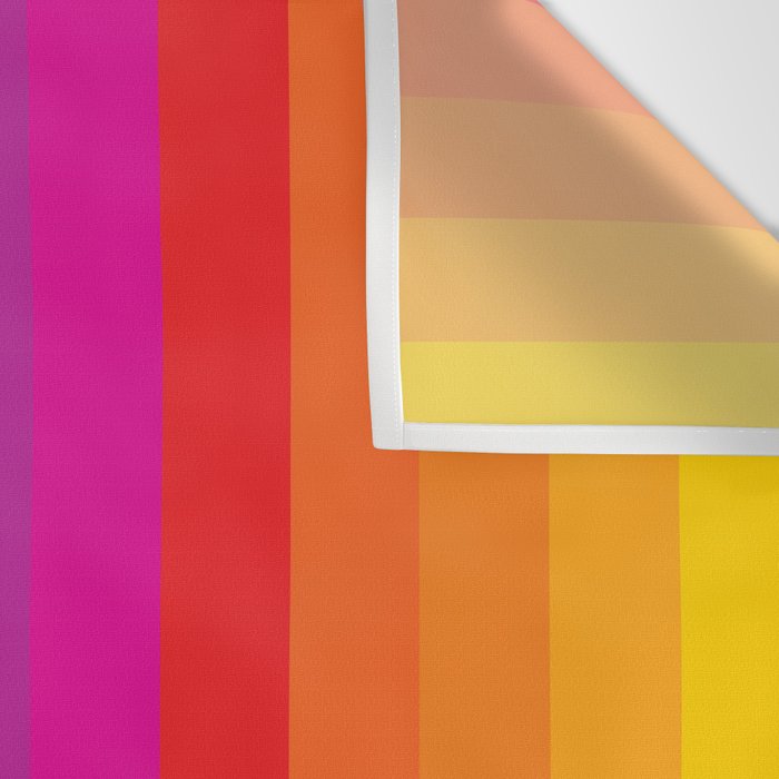  Classic 70s Vintage Style Retro Stripes - Funky Rainbow Wall Tapestry Gallery Image 3