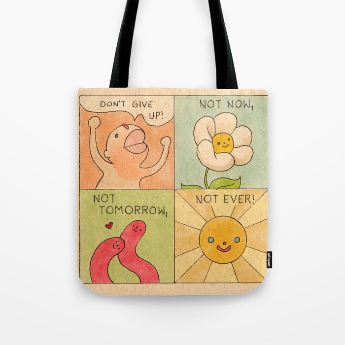 Don't Give Up! (Poster) Tote Bag Gallery Image 1
