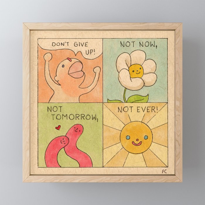 Don't Give Up! (Poster) Mini Art Print Gallery Image 1