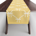 Bows & Ribbons Pattern XXI Butter Yellow Table Runner Gallery Image 1