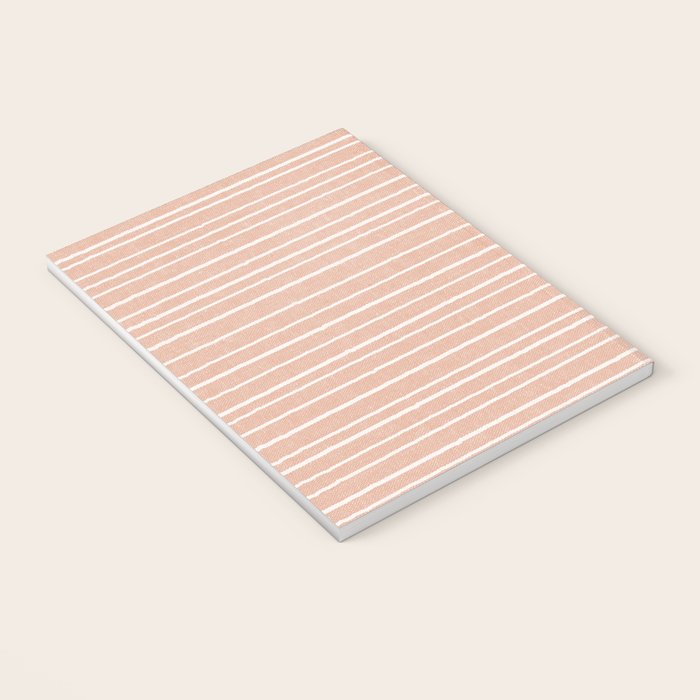 irregular stripes - peach Notebook Gallery Image 3