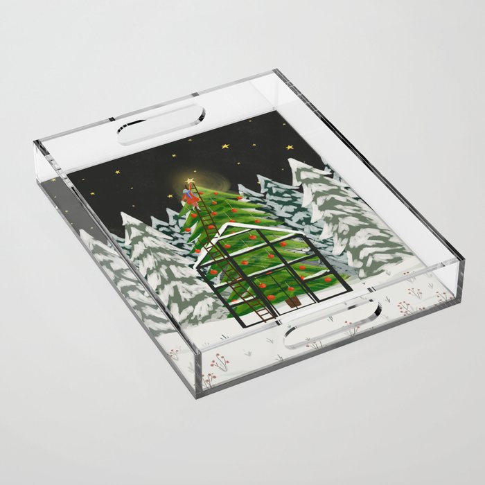 Winter Garden Acrylic Tray Gallery Image 1