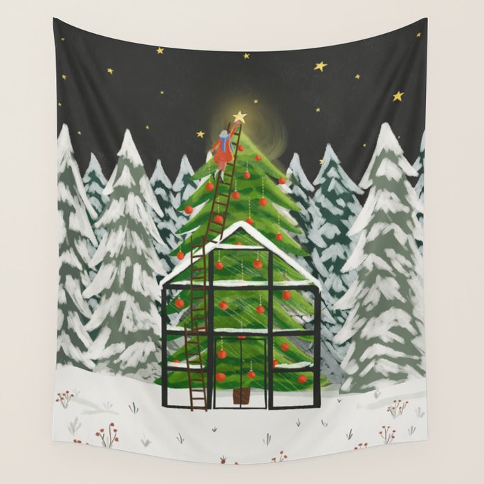 Winter Garden Wall Tapestry Gallery Image 4