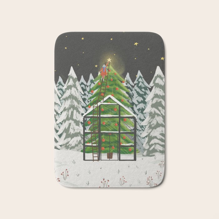 Winter Garden Bath Mat