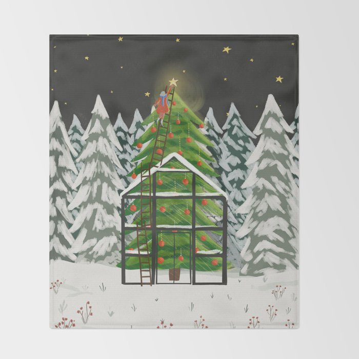 Winter Garden Throw Blanket Gallery Image 2