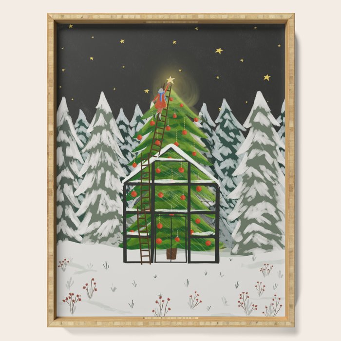 Winter Garden Serving Tray Gallery Image 1