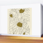 Minimalist Sunflowers 2 Wall Mural Gallery Image 2