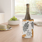 Cheetahs pattern on white Wine Chiller Gallery Image 4